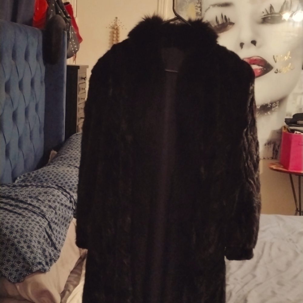 FLOOR LENGTH MINK COAT
